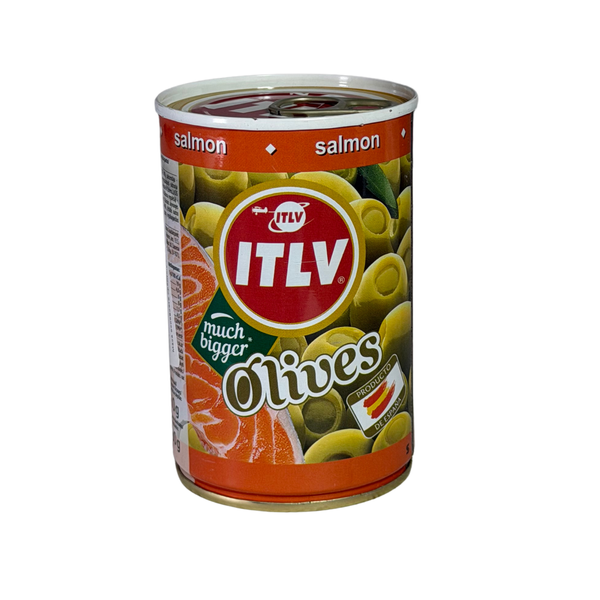 Оливки зелені фаршировані лососем tm itlv 314мл ж/б 44562354 фото