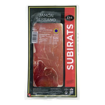 Хамон нарізка Subirats Jamon Serrano 100гр, (20шт/ящ) LL000413.01 фото