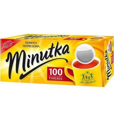 Чорний чай Minutka в пакетиках 140гр (100 пакетиків), (5шт/ящ) 3100053 фото