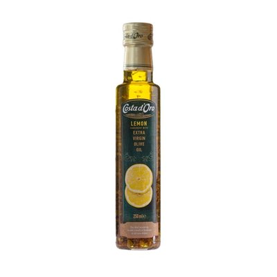 Олія оливкова Costa d'Oro Lemon з ароматом лимону, 0.25 л, 12 шт/ящ 1856479507 фото