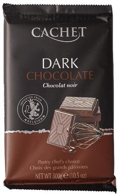 Чорний шоколад Cachet №43 53% 300гр, (12шт/ящ) LT356 фото
