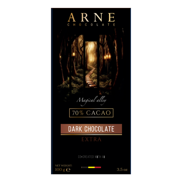 Шоколад Arne Extra чорний 70% 100г 75555 фото