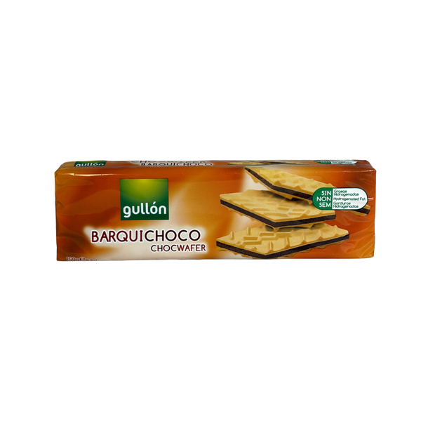 Вафлі Gullon Barquichoco з шоколадною начинкою 150гр T1554 фото