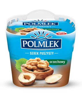 Сир Polmlek Serek Puszysty з горіховим смаком 150 г 262512 фото