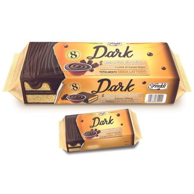 Тістечко бісквітне Dolсetto Dark шоколад, 8шт*30г (16 уп/ящ) 2070498002 фото