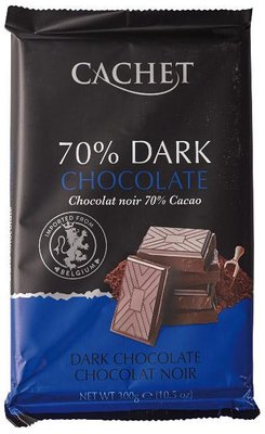 Чорний шоколад Cachet №45 70% 300гр, (12шт/ящ) LT360 фото