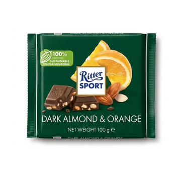 Шоколад Ritter Sport 100g Dark ALMOND ORANGE100g 264847 фото