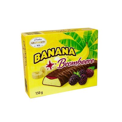 Суфле в шоколаді Hauswirth Banane Plus Brambeere банан-ожина 150 г, 24шт/ящ 1636462951 фото
