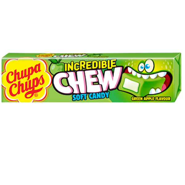 Жуйка Chupa Chups Incredible Chew Apple,20 шт 415454 фото