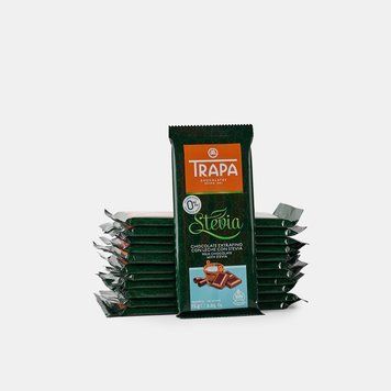 Молочний шоколад Trapa Stevia без цукру без глютену 75гр 23721 фото