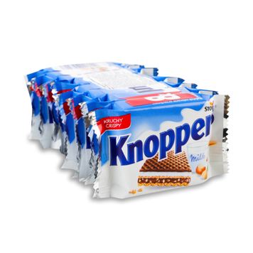 Вафлі Knoppers MILCH 125г (5шт)  4584541 фото