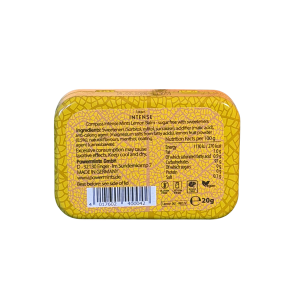 Драже Compass Intense Yellow Lemon Mints, 20 г 2080491857 фото