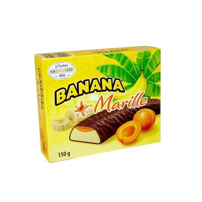 Суфле в шоколаді Hauswirth Banane Plus Marille абрикос 150 г, 24шт/ящ 1636471469 фото