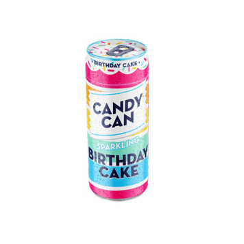 Напій газований Candy Can Birthday Cake зі смаком полуниці та ванілі 330мл ж/б 2456012145 фото