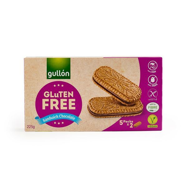 Печиво Gullon без глютену Sandwich choco, 225 г 1710098796 фото