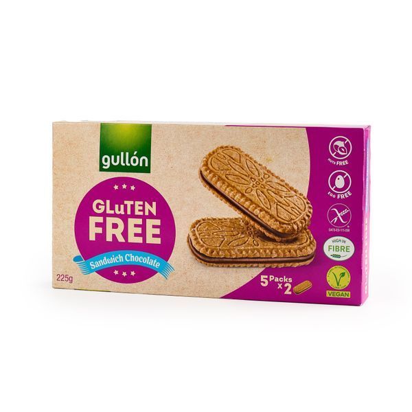 Печиво Gullon без глютену Sandwich choco, 225 г 1710098796 фото