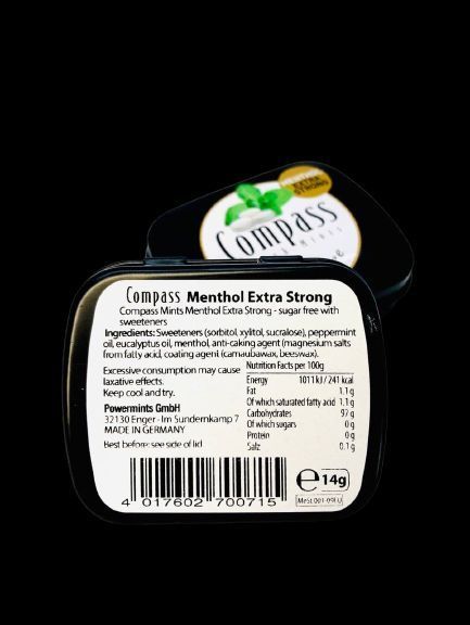 Драже Compass Menthol Extra Strong ментол 14 г 1634506074 фото