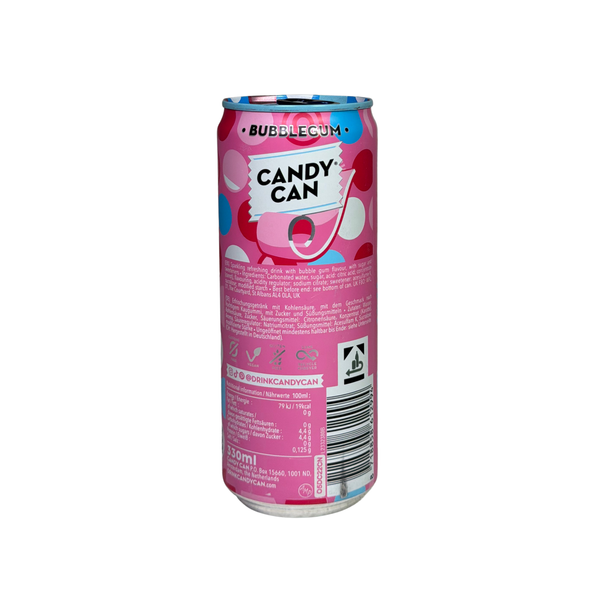 Напій газований Candy Can Bubblegum зі смаком жувальної гумки 330мл ж/б 12054,0254789 фото