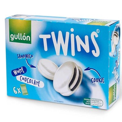 Печиво Gullon Twins в білому шоколаді 252гр, (10шт/ящ) T5745 фото