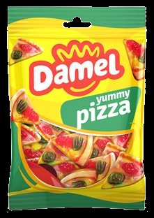 Желейні цукерки Damel Pizzas піца 80гр, без глютену (18шт/ящ) 63141 фото