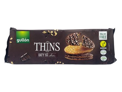 Печиво GULLON Finas вівсяне з темним шоколадом, 150 г, 12 шт/ящ 1722175246 фото