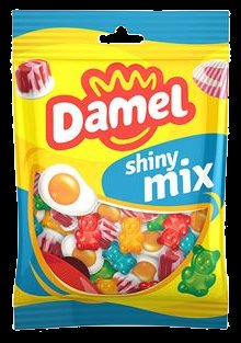 Желейні цукерки Damel Shiny mix блискучий мікс 80гр, без глютену (18шт/ящ) 63132 фото