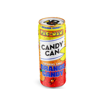 Напій газований Candy Can PACMAN Orange зі смаком апельсина 330мл ж/б  023465410 фото