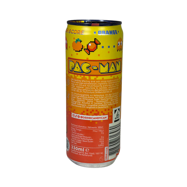 Напій газований Candy Can PACMAN Orange зі смаком апельсина 330мл ж/б 023465410 фото