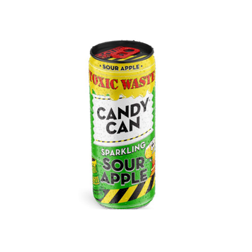 Напій газований Candy Can Toxic Waste Sour Apple зі смаком яблука 330мл ж/б  023415121 фото