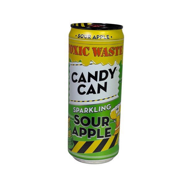 Напій газований Candy Can Toxic Waste Sour Apple зі смаком яблука 330мл ж/б 023415121 фото