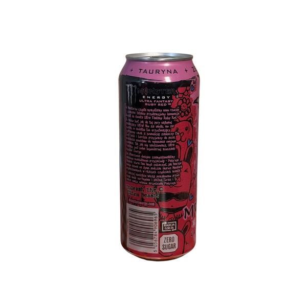 Енергетик Monster Ruby Red зі смаком рожевого грейпфрута без цукру, 500ml 2345673342 фото