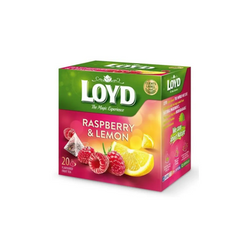 Фруктовий чай Loyd Raspberry & Lemon малина-лимон 40г (20 пірамідок) 1633217338 фото