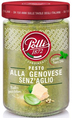 Соус песто Polli Pesto Pesto alla Genovese Senz'aglіo 190гр, (12шт/ящ) 160351V04 фото