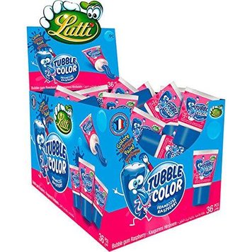 Жуйки Lutti Tubble Gum Raspberry малина, 36шт/уп 1640474222 фото