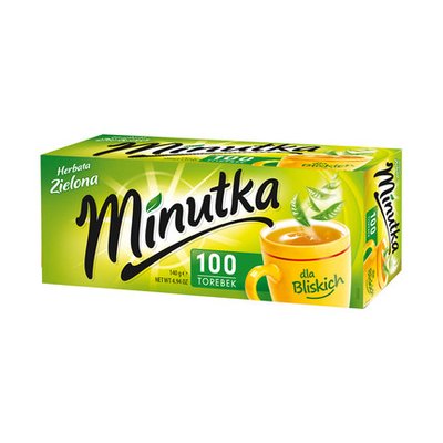 Зелений чай Minutka в пакетиках, 140 г (100 пакетиків), (5уп/ящ) 3103578 фото