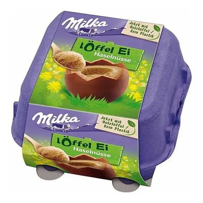 Шоколадні яйця Milka Haselnusse лісовий горіх, 135 г, 20 уп/ящ 2153819068 фото