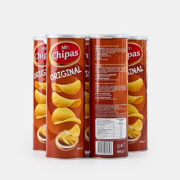 Чіпси Mr. Chipas Original, класичні, 160 г 2072711415 фото