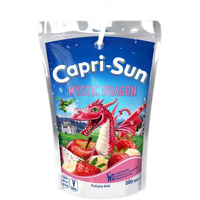 Сік Capri-Sun Mystic Dragon мультифруктовий 200мл, (40шт/ящ) LT2048 фото
