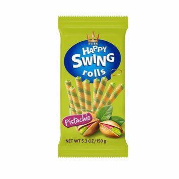 Вафельні трубочки Happy Swing Фісташка 150г 2125222 фото