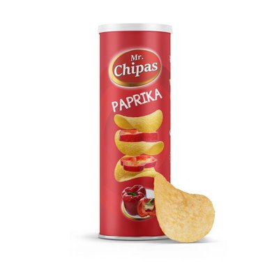 Чіпси Mr. Chipas Paprika, паприка, 160 г, 24 уп/ящ 2072713607 фото