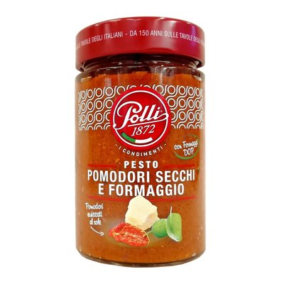 Соус песто Polli Pesto Pomodori Secchi E Formaggio 190гр, (12шт/ящ) 161033BM фото