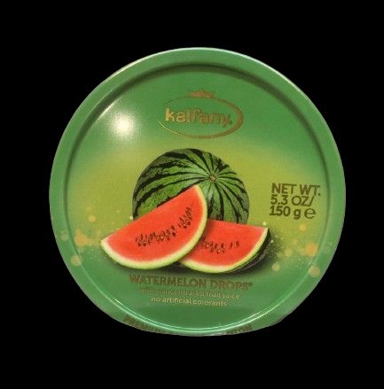 Льодяники Kalfany Watermelon кавун, 150 г, 10 уп/ящ 2172806342 фото