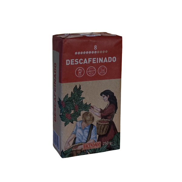 Кава мелена Hacendado Descafeinado, без кофеїну, 250г . 455447 фото