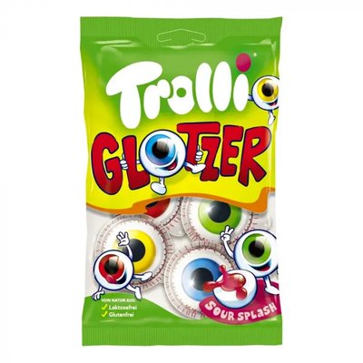 Жувальні цукерки мармелад Trolli Glotzer Очі без глютену та лактози, 75 г, 21 шт/ящ 2002054639 фото