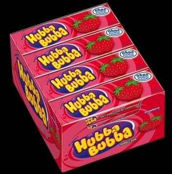 Жуйка Hubba Bubba Strawberry 20уп/ящ 1866991801 фото