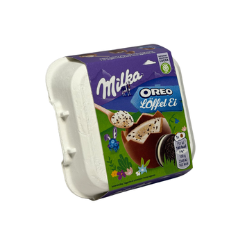 Шоколадні яйця орео Milka Loffel Ei Oreo, 128г 454541521 фото