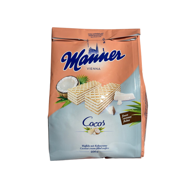 Вафлі Manner Coconut Cream з кокосовим кремом, 400 г 1664221113 фото