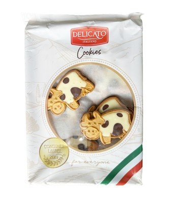 Печиво Delicato Italiano корівка з кремом, 500 г, 10 уп/ящ 2112430405 фото