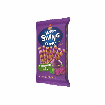 Вафельні трубочки Happy SWING Potato Ube 150 г 256561 фото