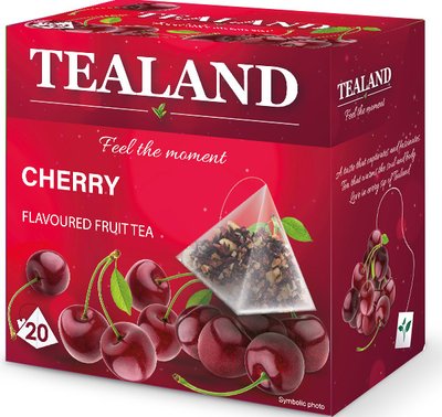 Чай фруктовий TEALAND CHERRY вишня в пірамідках, 40 г, 10 шт/ящ 1743032830 фото